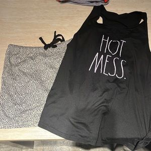 Rae Dunn tank top and shorts set
